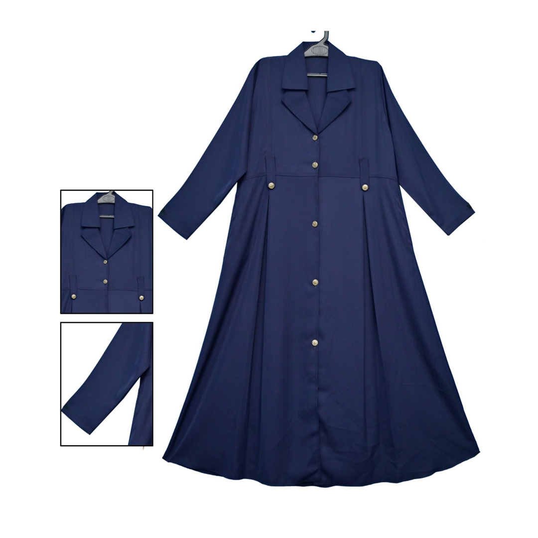 Belted Coat Abaya (Royal Blue)