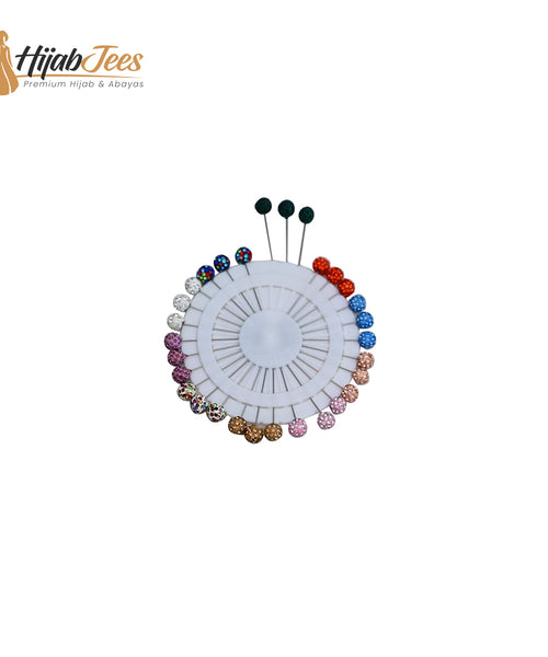 Hijab pin wheel white