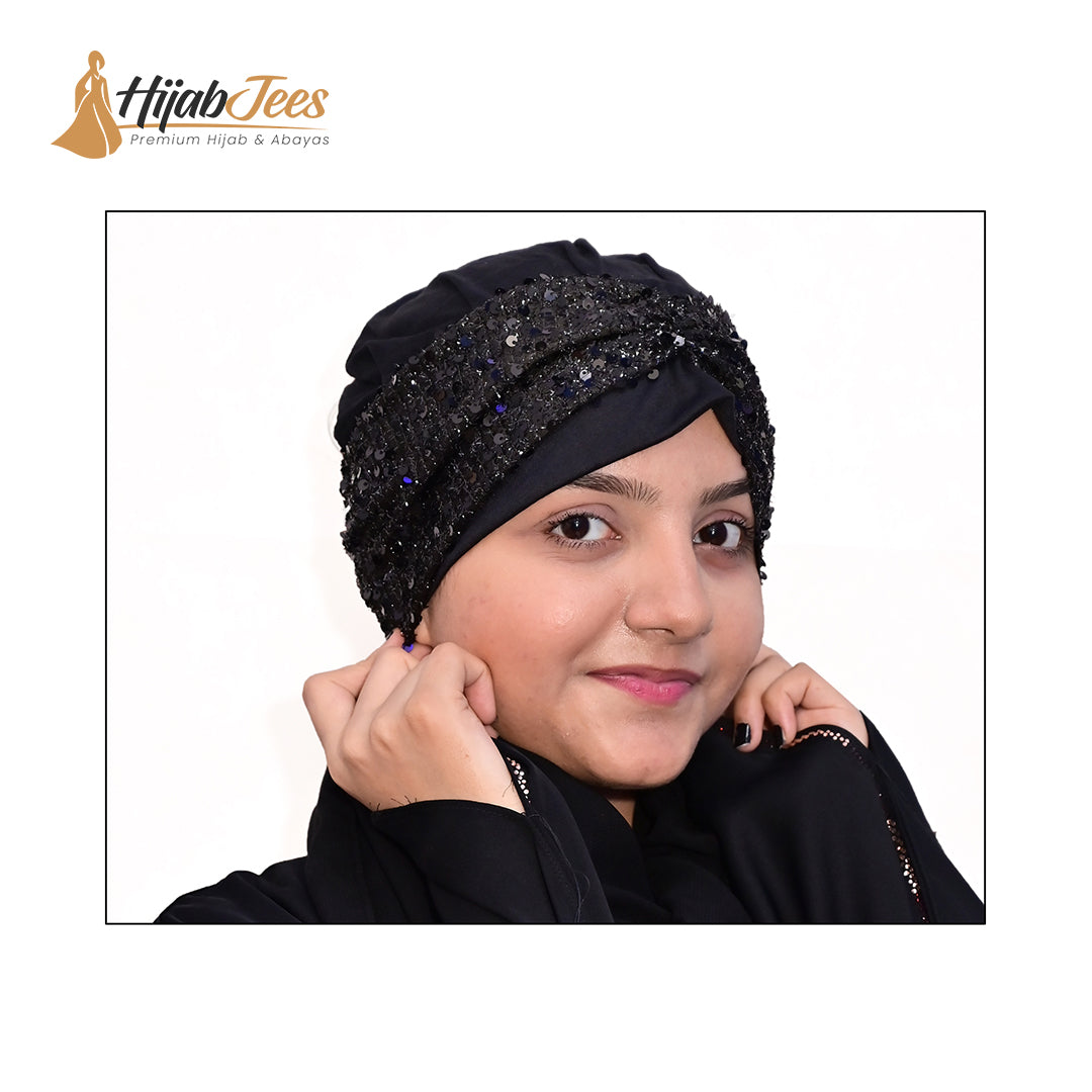 Graceful Hijab Cap - Black
