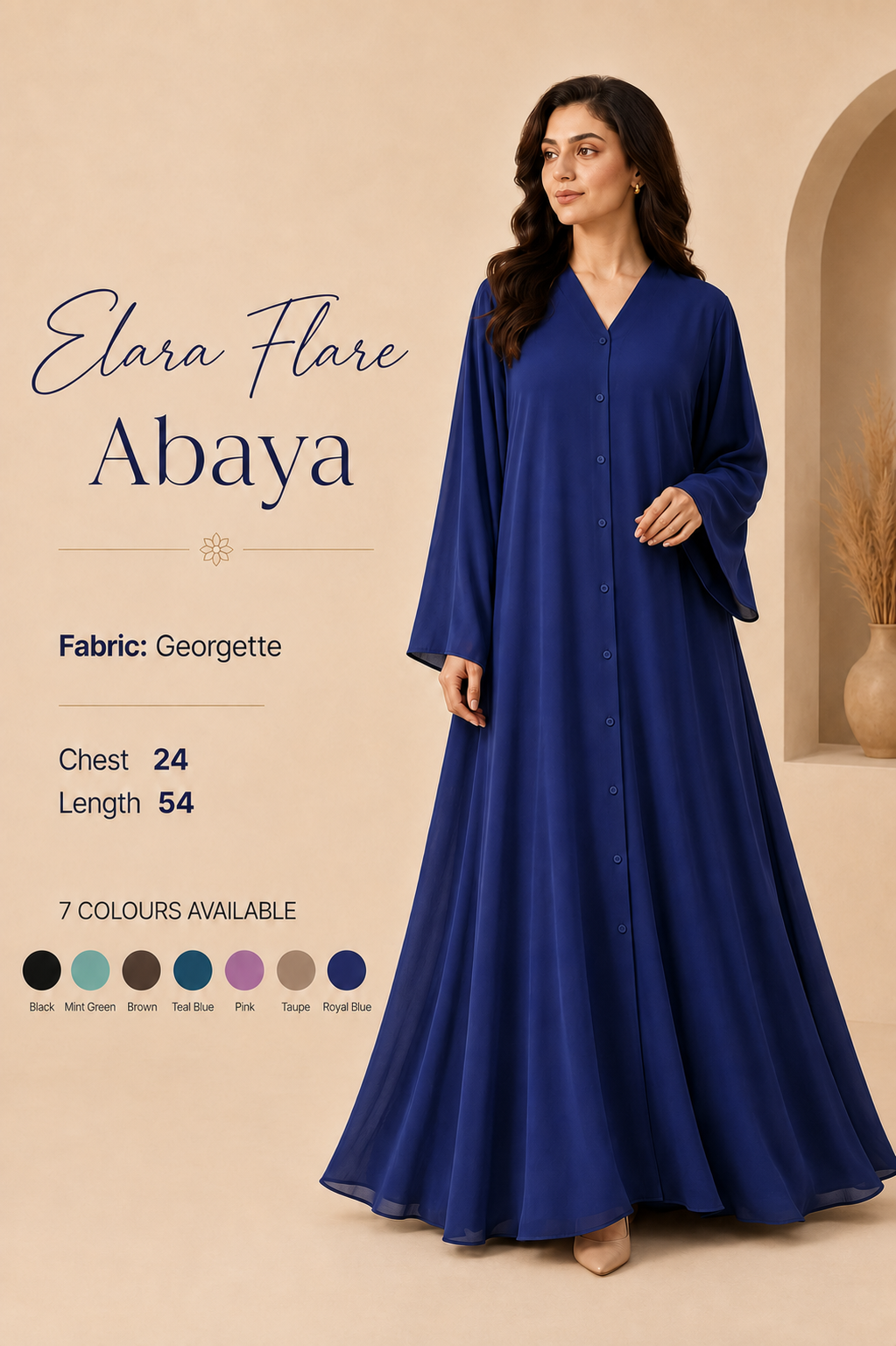 Elara Flare Abaya