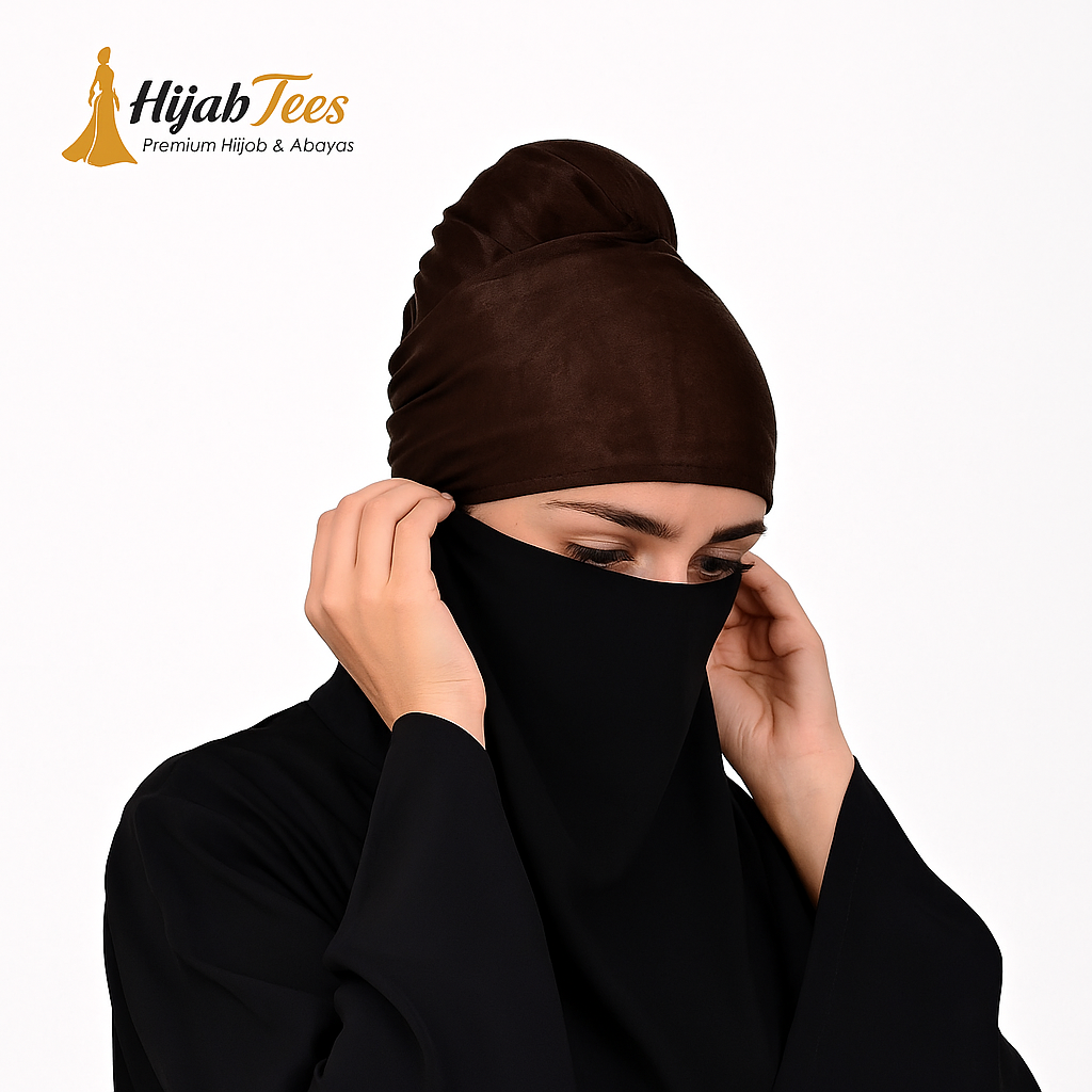 Half Face Niqab - Black
