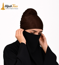 Half Face Niqab - Black