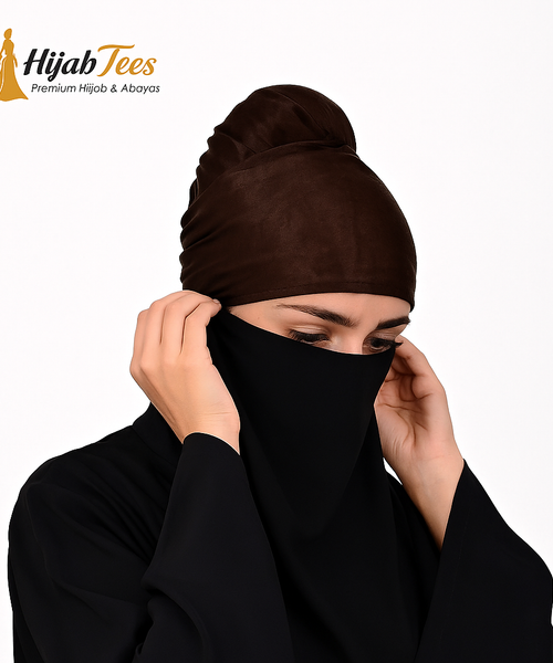 Half Face Niqab - Black