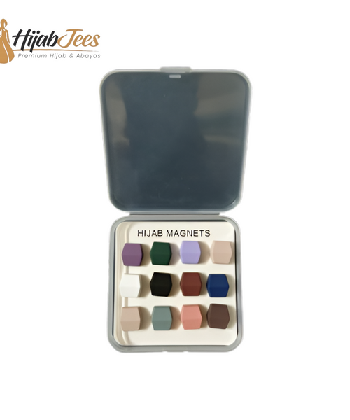 HijabJees Textured Magnetic Pin Set – 12-Piece