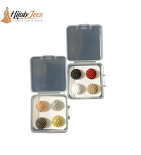 HijabJees Round Textured Magnetic Pins – 8-Piece Set