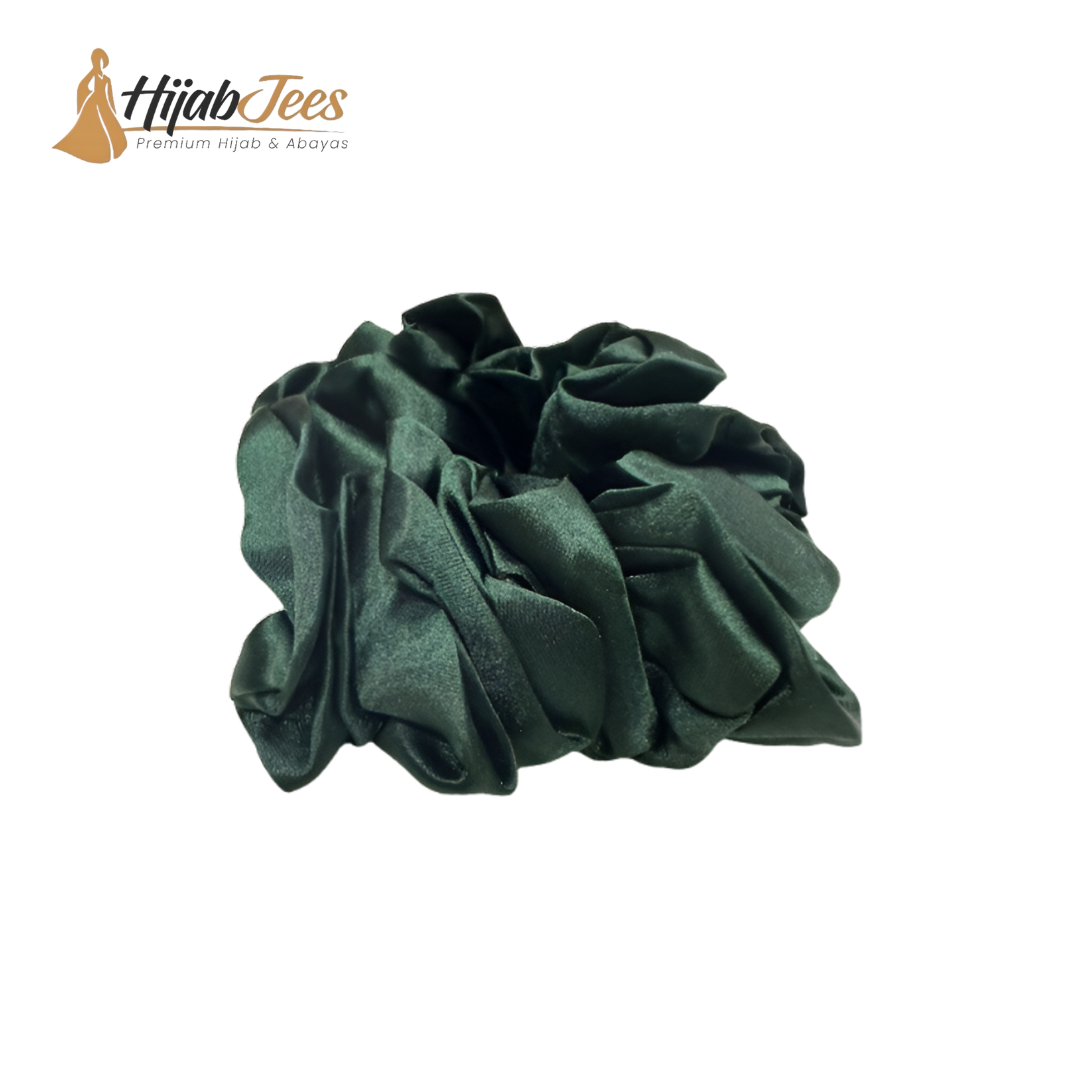 Dark Green Scrunchie