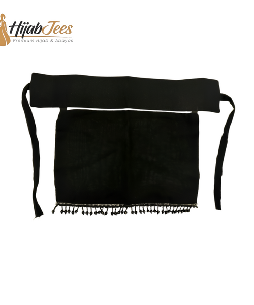 Black Inner Cap with Lace Tassel