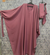 Tie Abaya (Dusty Rose)