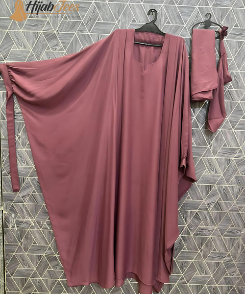 Tie Abaya (Dusty Rose)