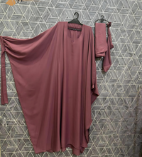 Tie Abaya (Dusty Rose)