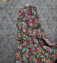 Boho Bloom – Printed Kaftan Dress