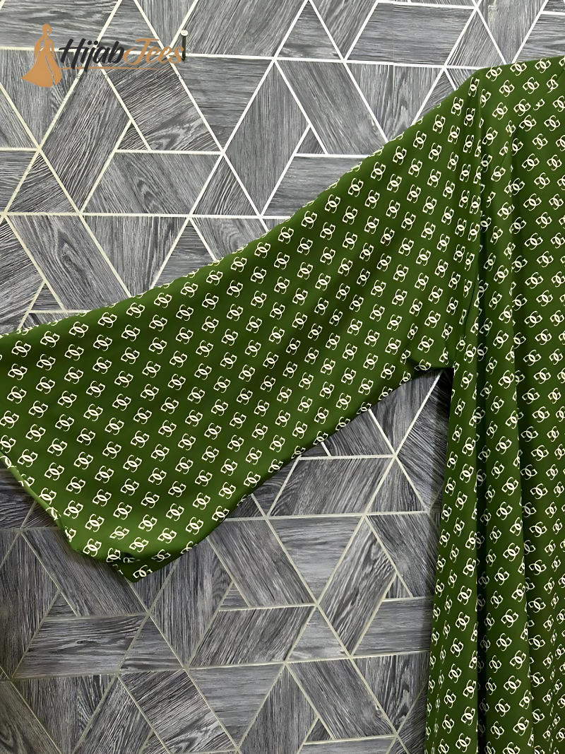 Verdant Whisper Printed Abaya