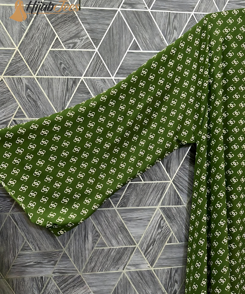 Verdant Whisper Printed Abaya