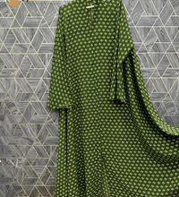 Verdant Whisper Printed Abaya