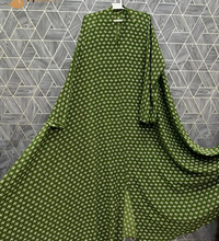 Verdant Whisper Printed Abaya