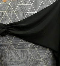 Gold Zip Buckle Abaya