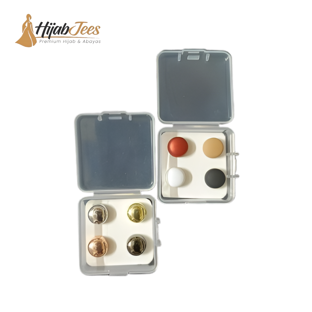 Hijab Magnet Round - Pack Of 4 Colours