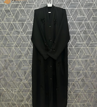Hand Work Bow Abaya (Black)