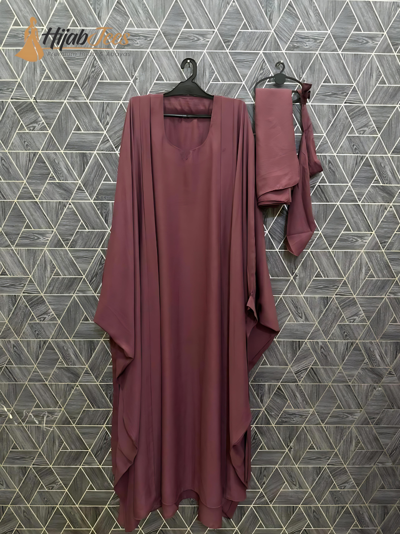 Tie Abaya (Dusty Rose)
