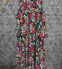 Boho Bloom – Printed Kaftan Dress