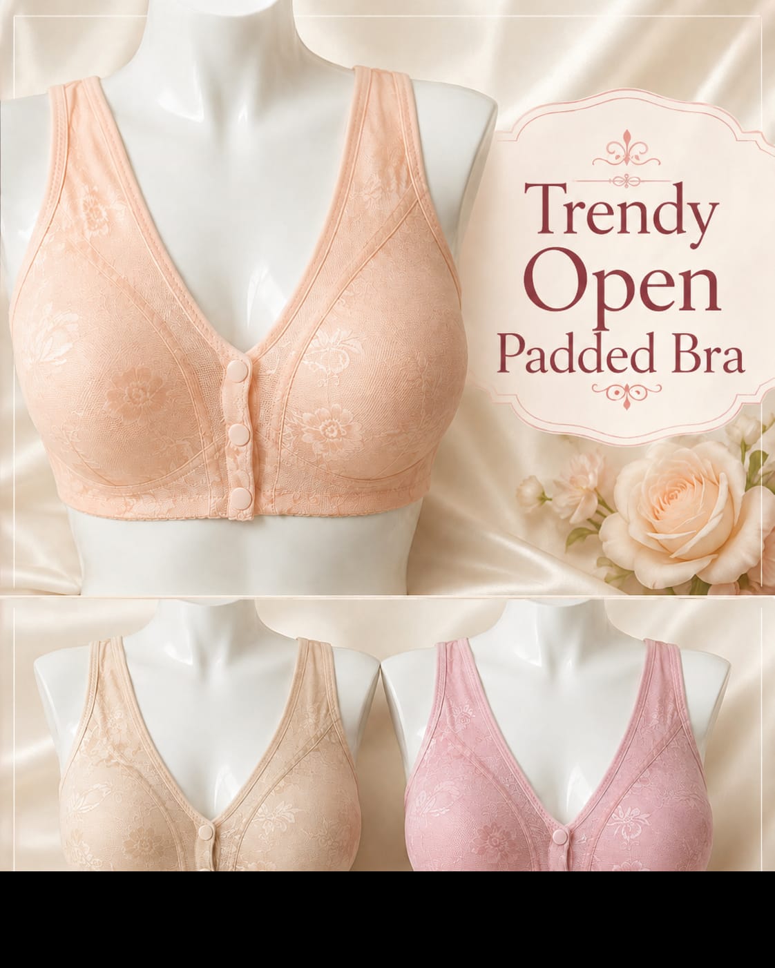 Trendy Open Padded Bra