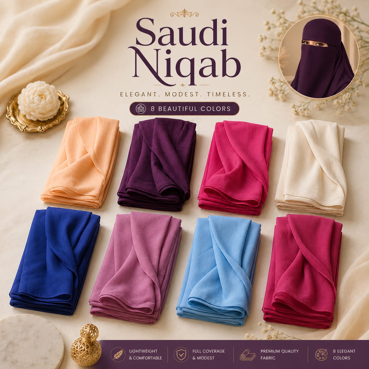 Saudi Niqab – Premium Quality